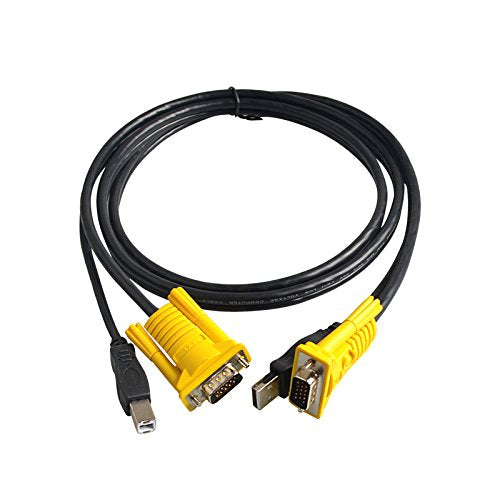 BOXNUBE 4 Port USB 2.0 KVM Switch Box with 4 KVM Cables to Control up to 4 Computers for Computer Sharing Video Mouse Keyboard Monitor BOXNUBE 4 Port USB 2.0 KVM Switch Box with 4 KVM Cables to Control up to 4 Computers for Computer Sharing Video Mouse Keyboard Monitor